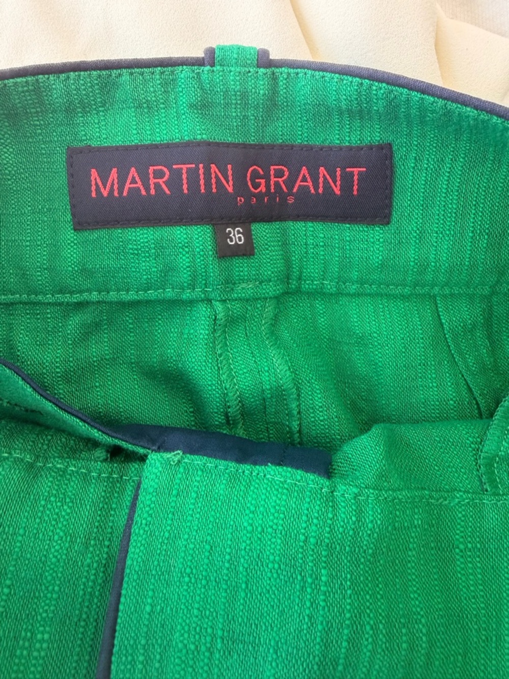 Martin Grant Wide Leg Linen Pants - Picture 4 of 5